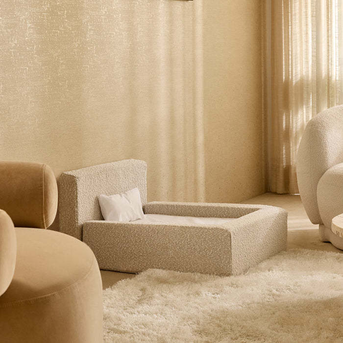 Pawvia CloudBed luxury pet bed styled like a human bed